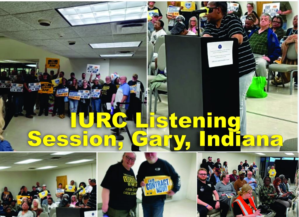 Recap of Gary's IURC Meeting - It was a Packed House! 1 gary indiana listening session with IURC nipso rising utility bills