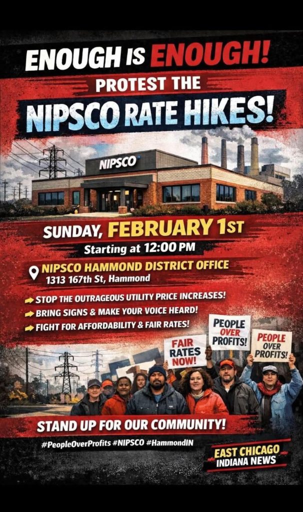 nipsco protest hammond indiana